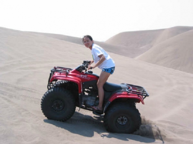 En las dunas de arena